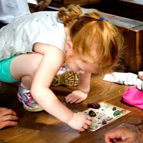 Gem Panning Investigating Treasure